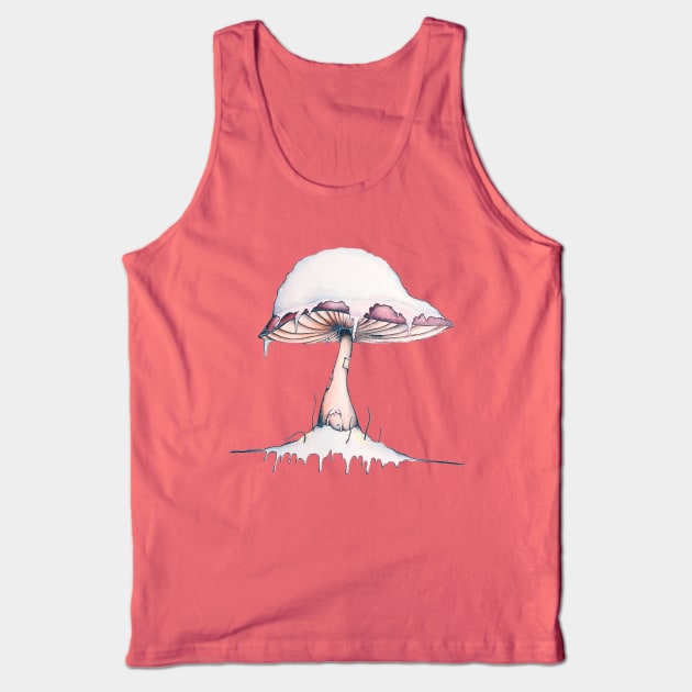 Winter Mushroom Tank Top by IndiasIllustrations